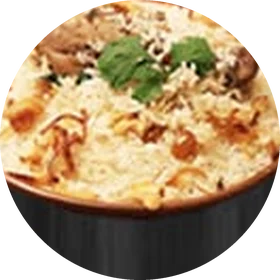 Homemade chicken biryani
